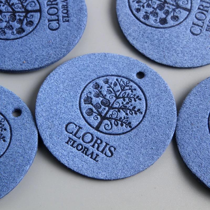 china luxurious design PU leather labels for jeans