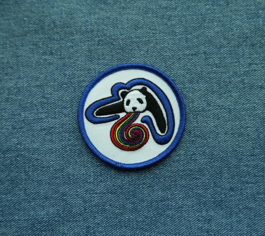 Factory wholesale NO MOQ custom cheap private Round woven embroidery patch,patch brod lettre patches