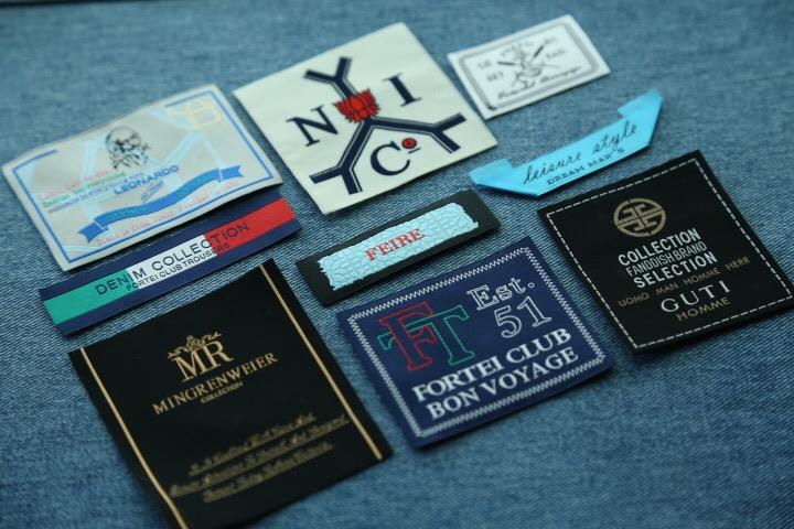 Tailoring wholesale garment iron on jacquard cheap woven custom clothing labels