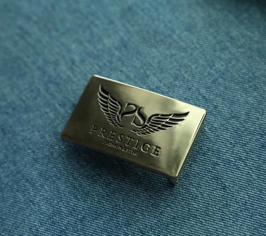 Personalized Chrome Custom Name plate Belt Buckle
