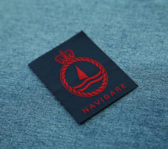 Wholesale custom logo woven label clothing label
