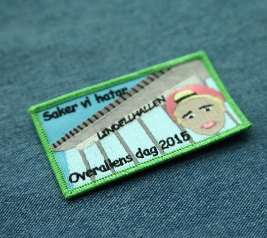 Custom Made Stick On Cheap Embroidery Patch