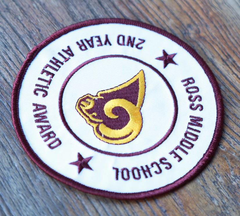Iron On Embroidery Patch Merrow Border