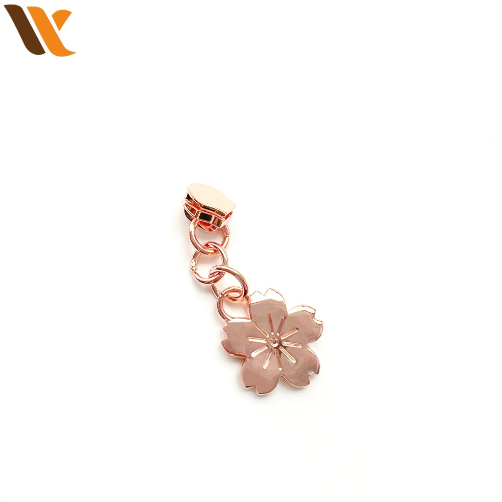 Customized Rose Golden Metal Zipper Puller 2