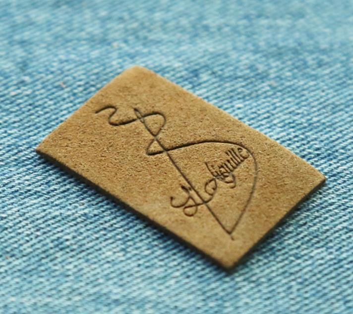 Factory Made Microfiber Suede Leather Labels