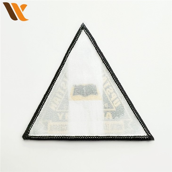 Preppy Braided Patch Of Yellow Triangles
